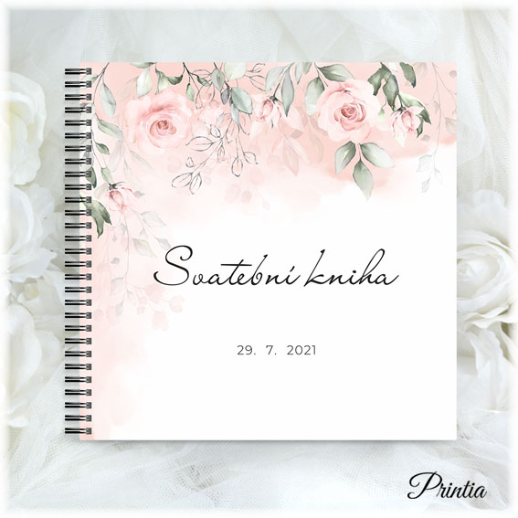 Svatební kniha hostů pro světle růžovou svatbu: Elegantní inspirace a nápady