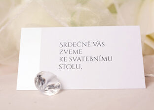 Svatební pozvánky jako doplňkové svatební tiskoviny: Pozvánky ke svatebnímu stolu a na svatební oslavu