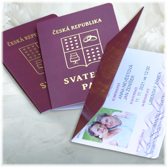 Svatební oznámení jako cestovní pas: Originální pozvánka na vaši svatební cest